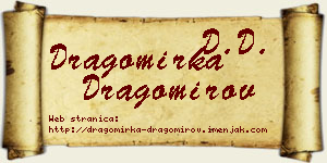 Dragomirka Dragomirov vizit kartica